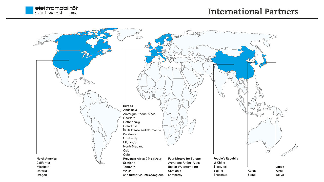 International Partners of e-mobil BW.