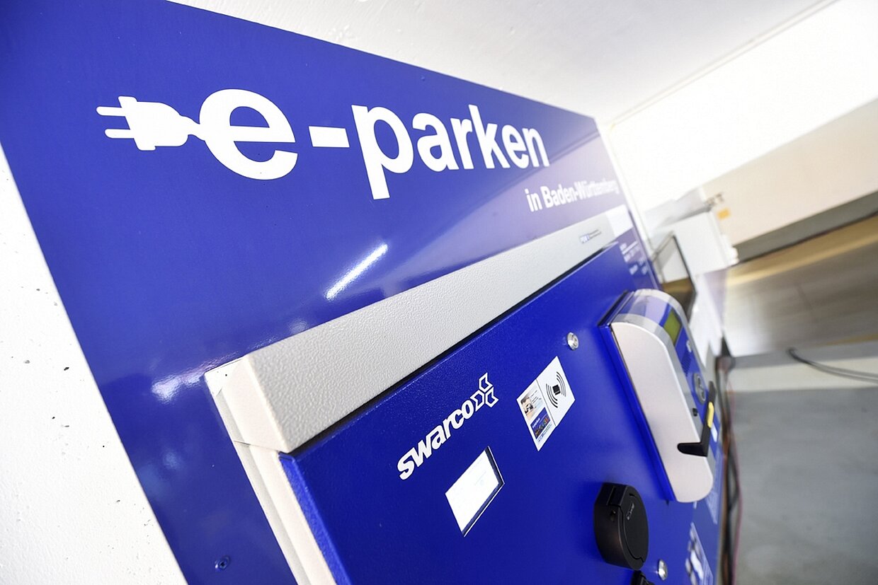 Ladestation in der Hofdiener-Garage in Stuttgart