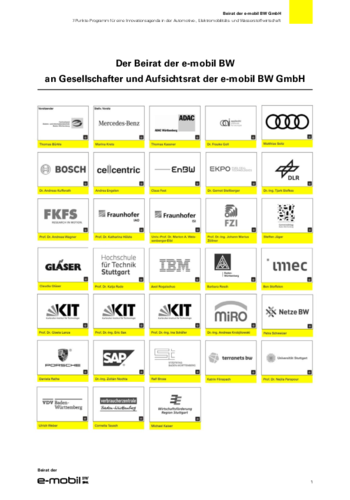 7-Punkte-Programm für eine Innovationsagenda in der Automotive-, Elektromobilitäts- und Wasserstoffwirtschaft