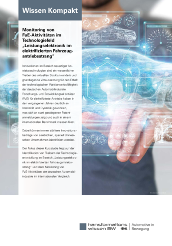 Wissen Kompakt: Monitoring von FuE-Aktivitäten im Technologiefeld Leistungselektronik