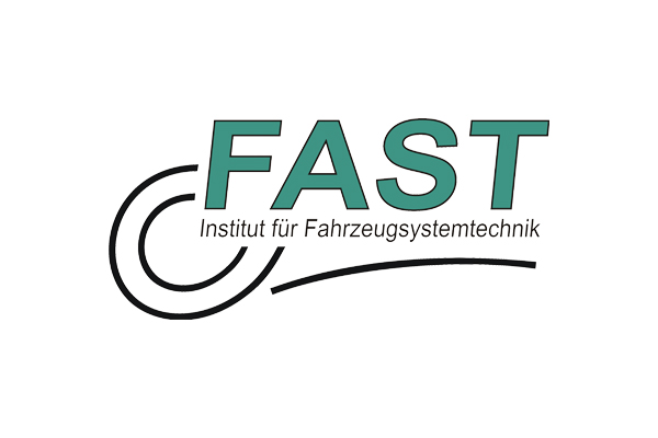Ein Logo des FAST (Institut für Fahrzeugsystemtechnik).
