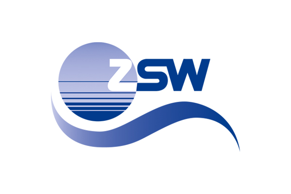 Ein Logo des ZSW (Zentrum für Sonnenenergie- und Wasserstoff-Forschung Baden-Württemberg)