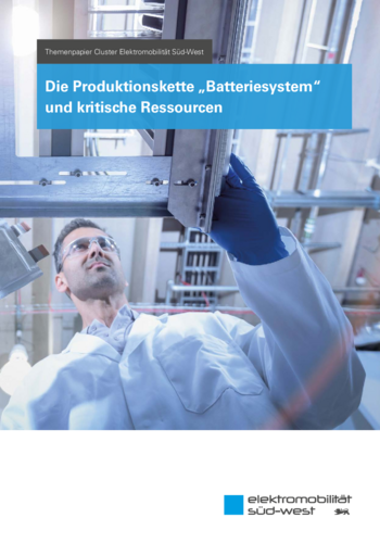 Die Produktionskette &#039;Batteriesystem&#039; und kritische Ressourcen